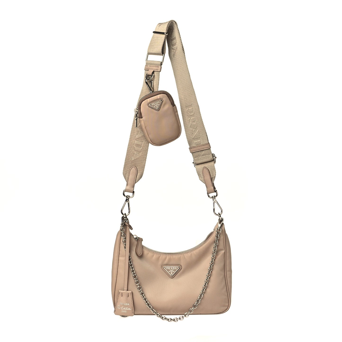 Nylon Re-Edition 2005 Shoulder Bag Deserto