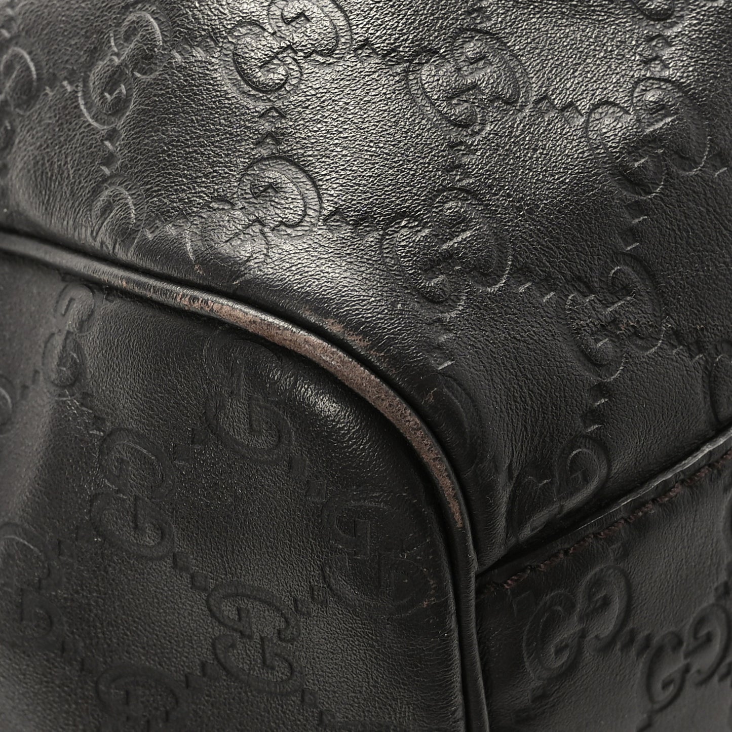 Guccissima Signature Large Sukey Tote Chocolate
