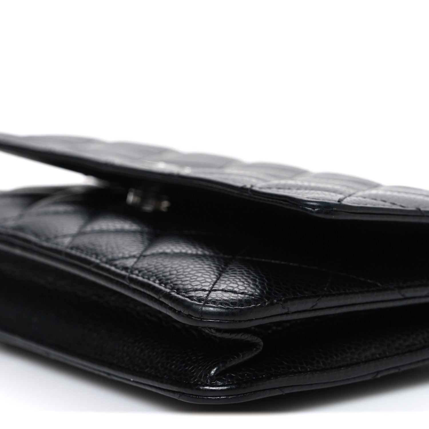 Chanel Caviar Quilted Wallet on Chain WOC Black 11 of 12
