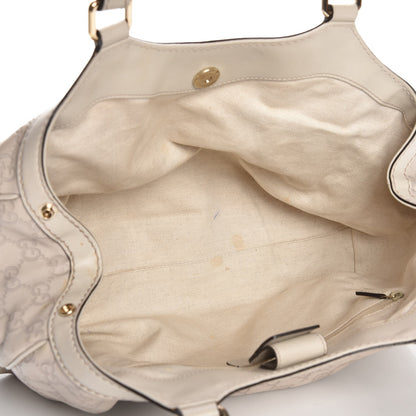 Gucci Guccissima Medium Sukey Tote Mystic White 5 of 10