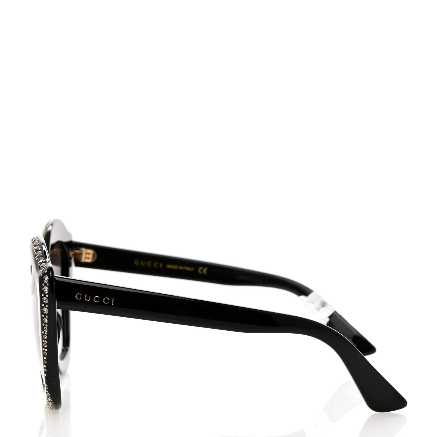 Gucci Crystal Cat Eye Sunglasses GG0118S Black 3 of 8