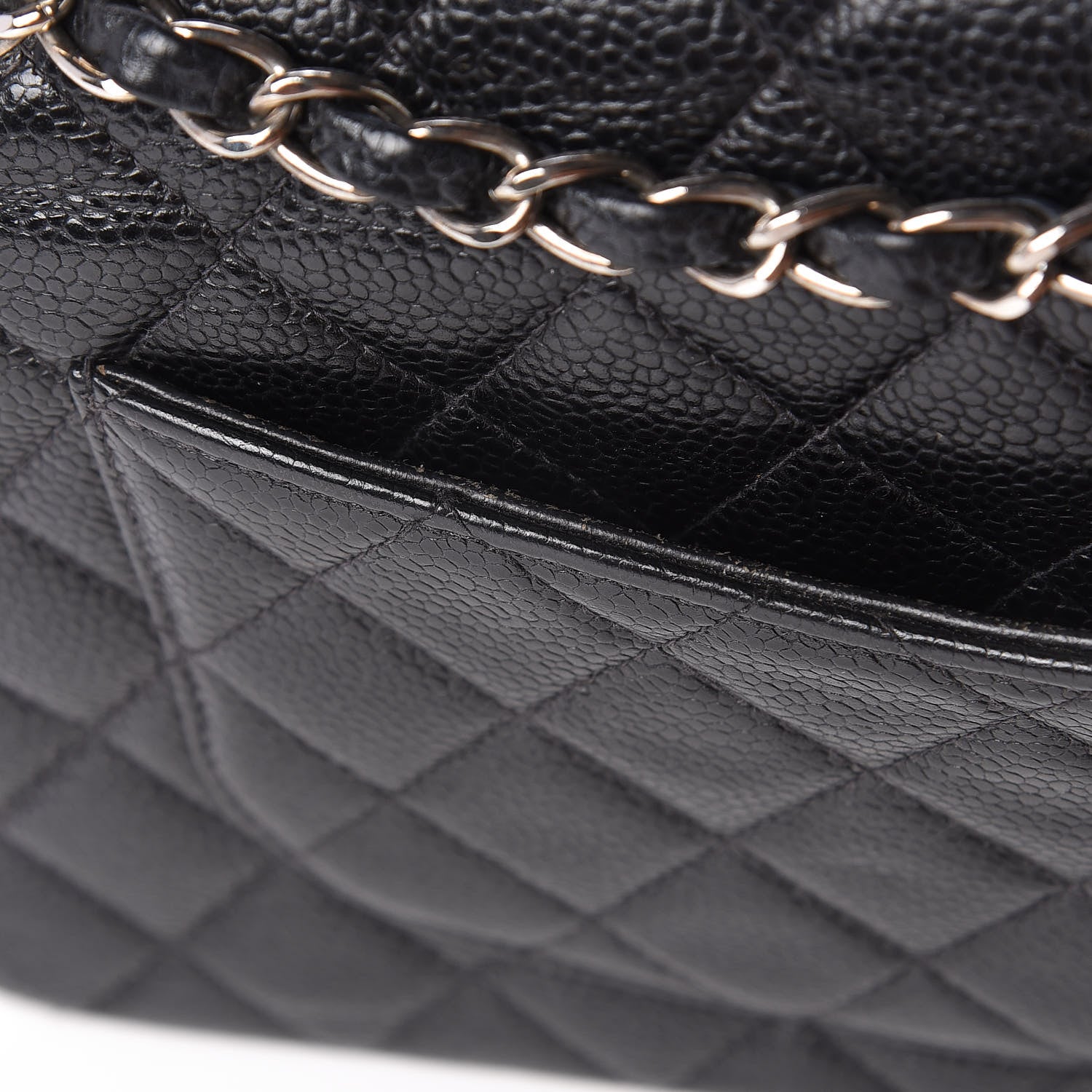 Chanel Caviar Quilted Medium Double Flap Black 12 of 12