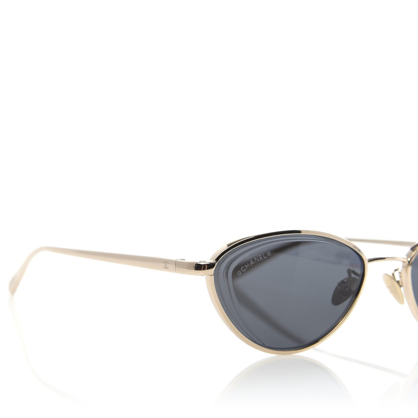 Metal Cat Eye Sunglasses 4255 Gold