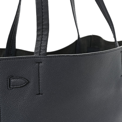 Celine Soft Grained Calfskin Medium Belt Cabas Phantom Dark Sea 11 of 11