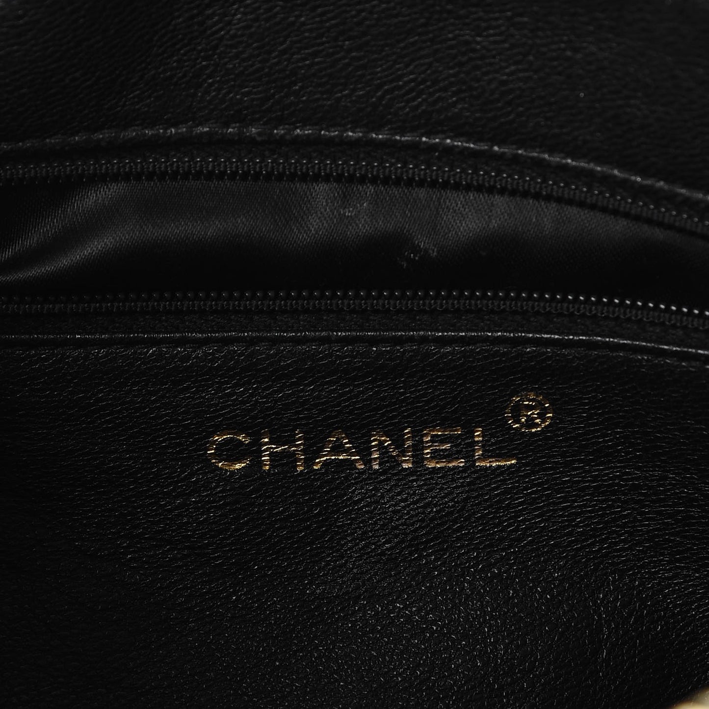 Lambskin Quilted Tassel Camera Case Black