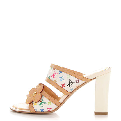 Louis Vuitton Monogram Multicolor Sandals 38 White 1 of 9
