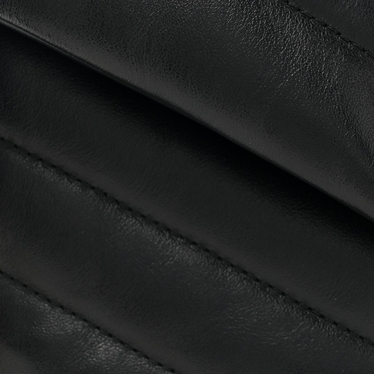 Calfskin Y Quilted Monogram Small Loulou Chain Satchel Black