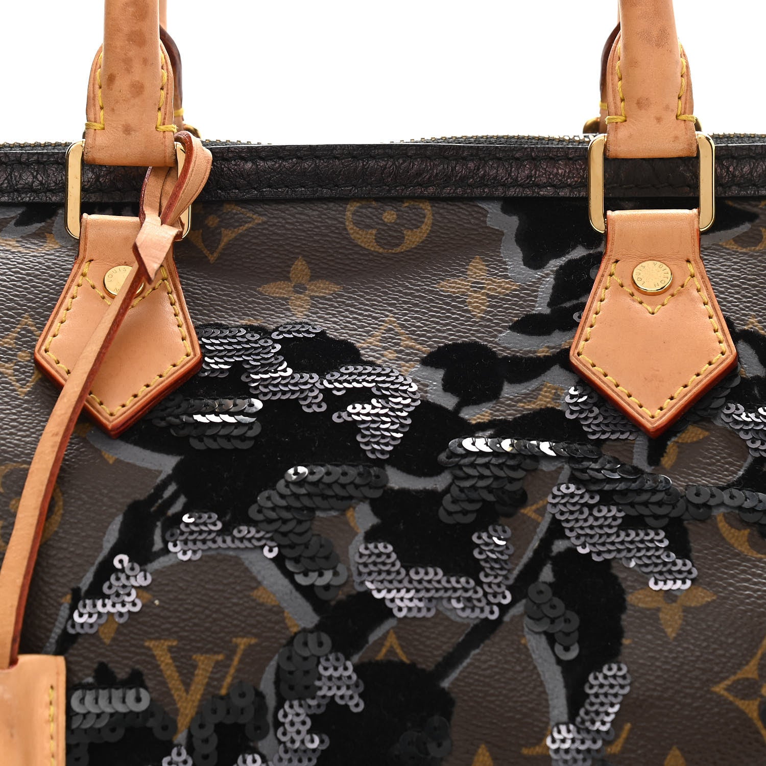 Louis Vuitton Monogram Fleur De Jais Sequins Speedy 30 8 of 14