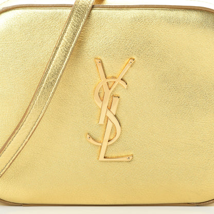 Saint Laurent Metallic Calfskin Small Classic Monogram Camera Bag Gold 8 of 11