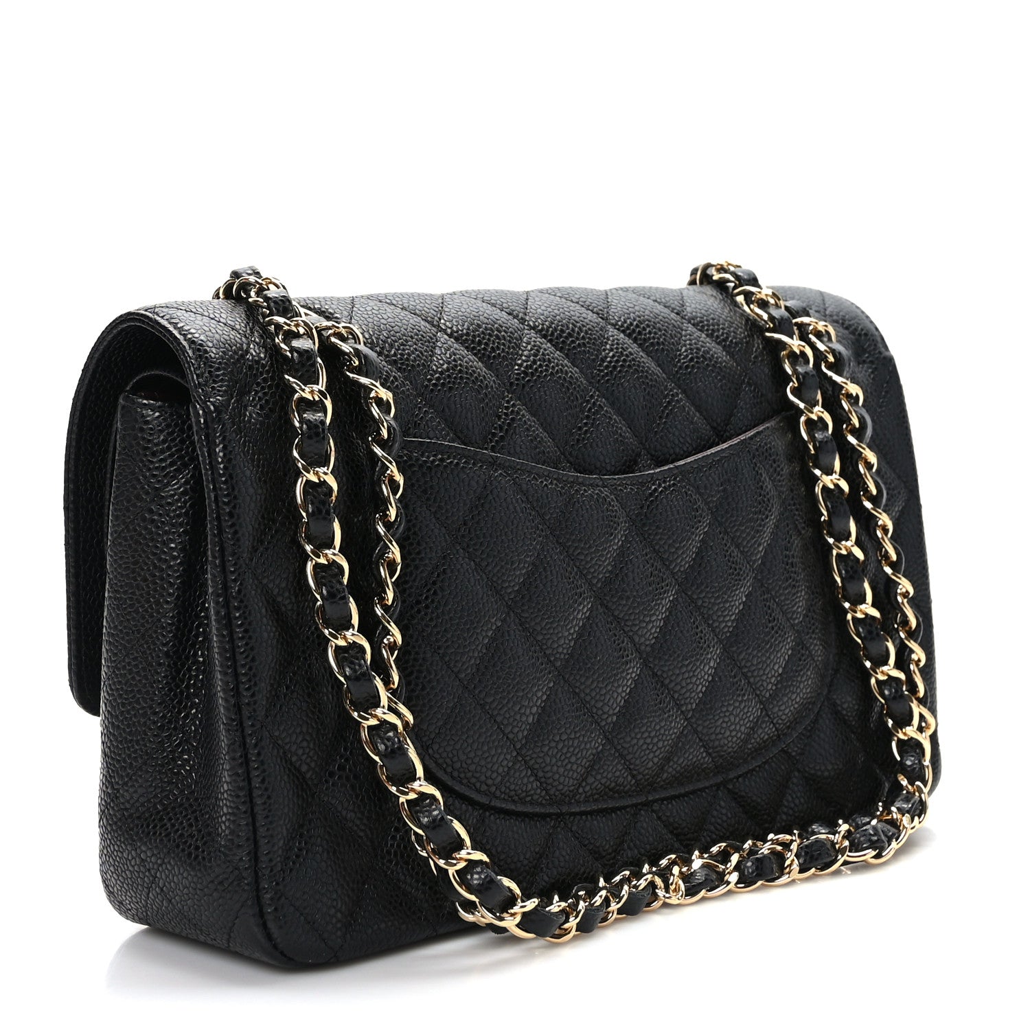 Chanel Caviar Quilted Medium Double Flap Black 2 of 8