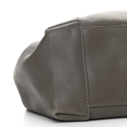 Gucci Pebbled Calfskin Medium Greenwich Shoulder Bag Grey 9 of 10