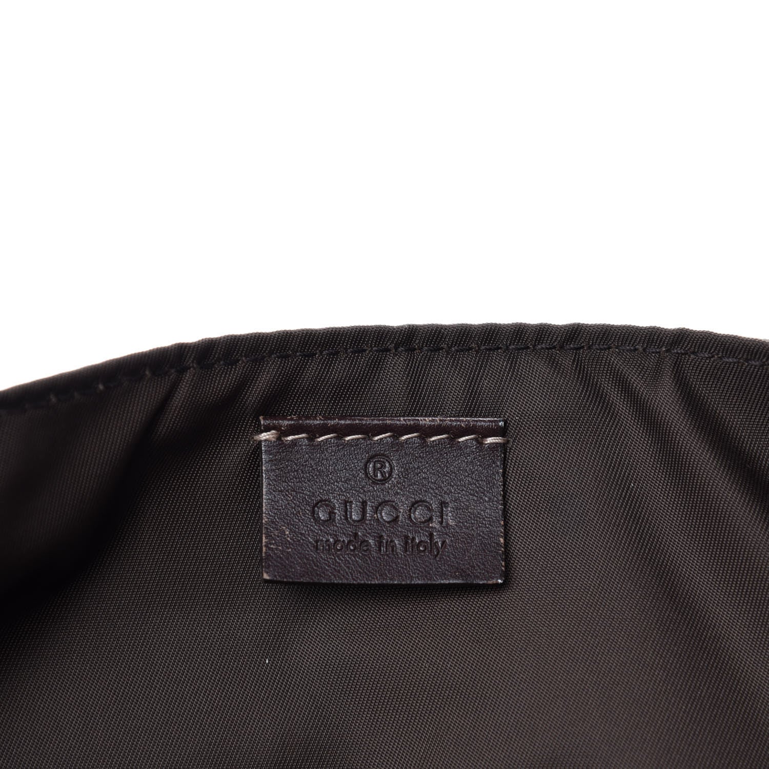 Gucci GG Supreme Monogram Selleria Calfskin Messenger Diaper Bag Beige Ebony Cocoa Dark Chocolate 11 of 13