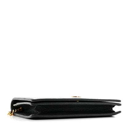 Gucci Calfskin Mini GG Marmont Chain Wallet Black 4 of 16