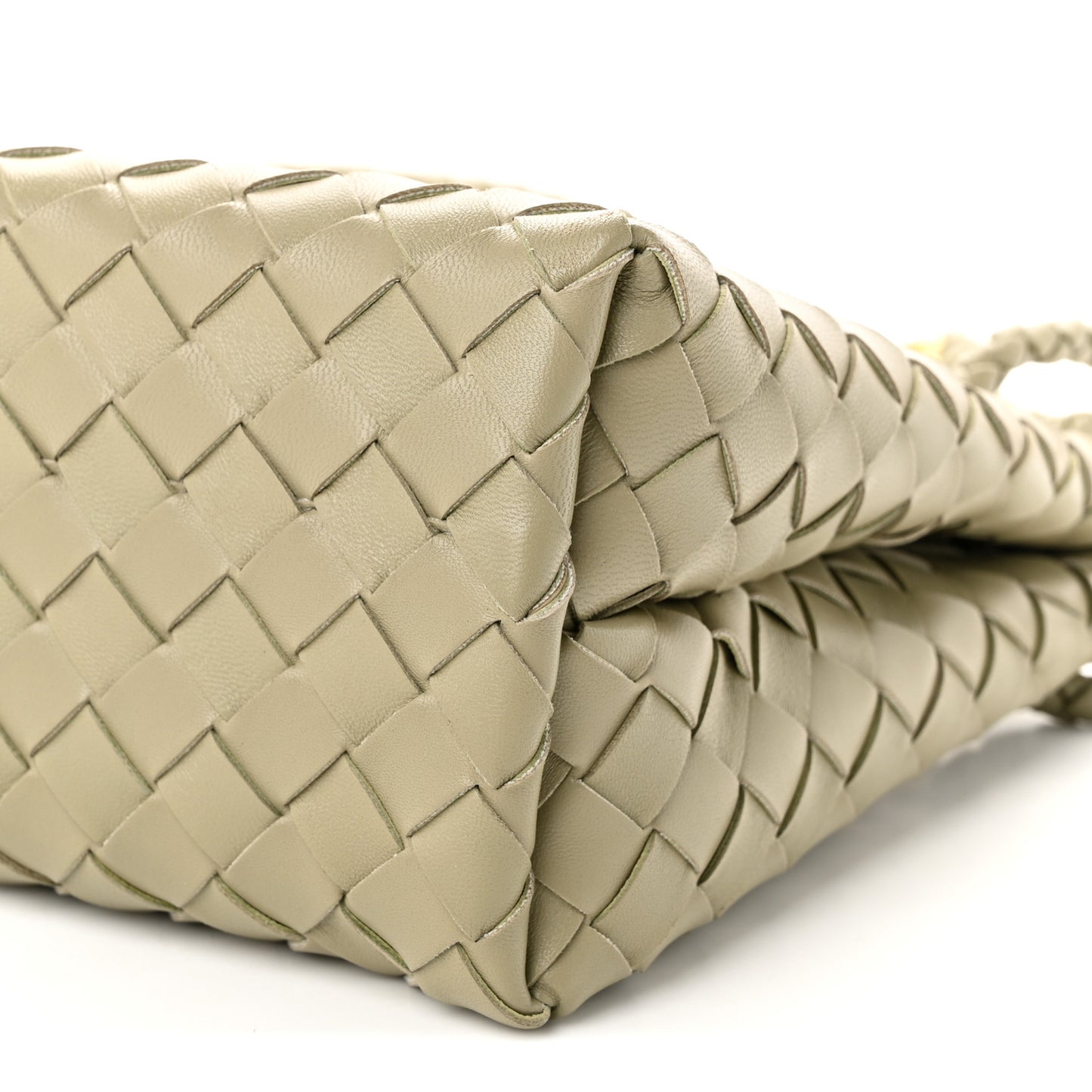 Nappa Intrecciato Small Andiamo Shoulder Bag Travertine