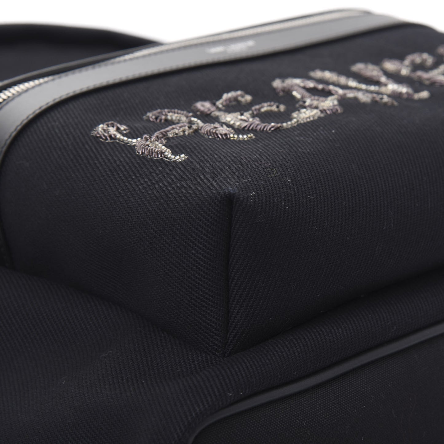 Canvas Signature Heaven Embroidered City Backpack Black