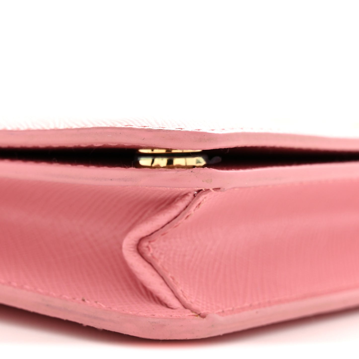 Saffiano Metal Mini Flap Crossbody Wristlet Bag Petalo