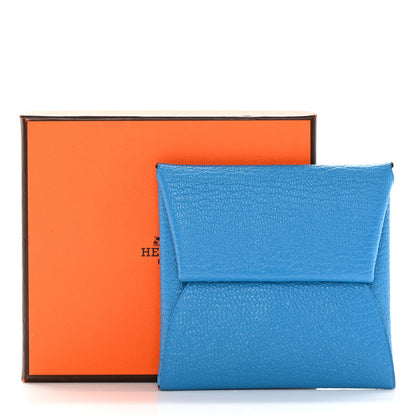 Hermes Chevre Mysore Bastia Verso Coin Purse Bleu Frida Cuivre 7 of 7
