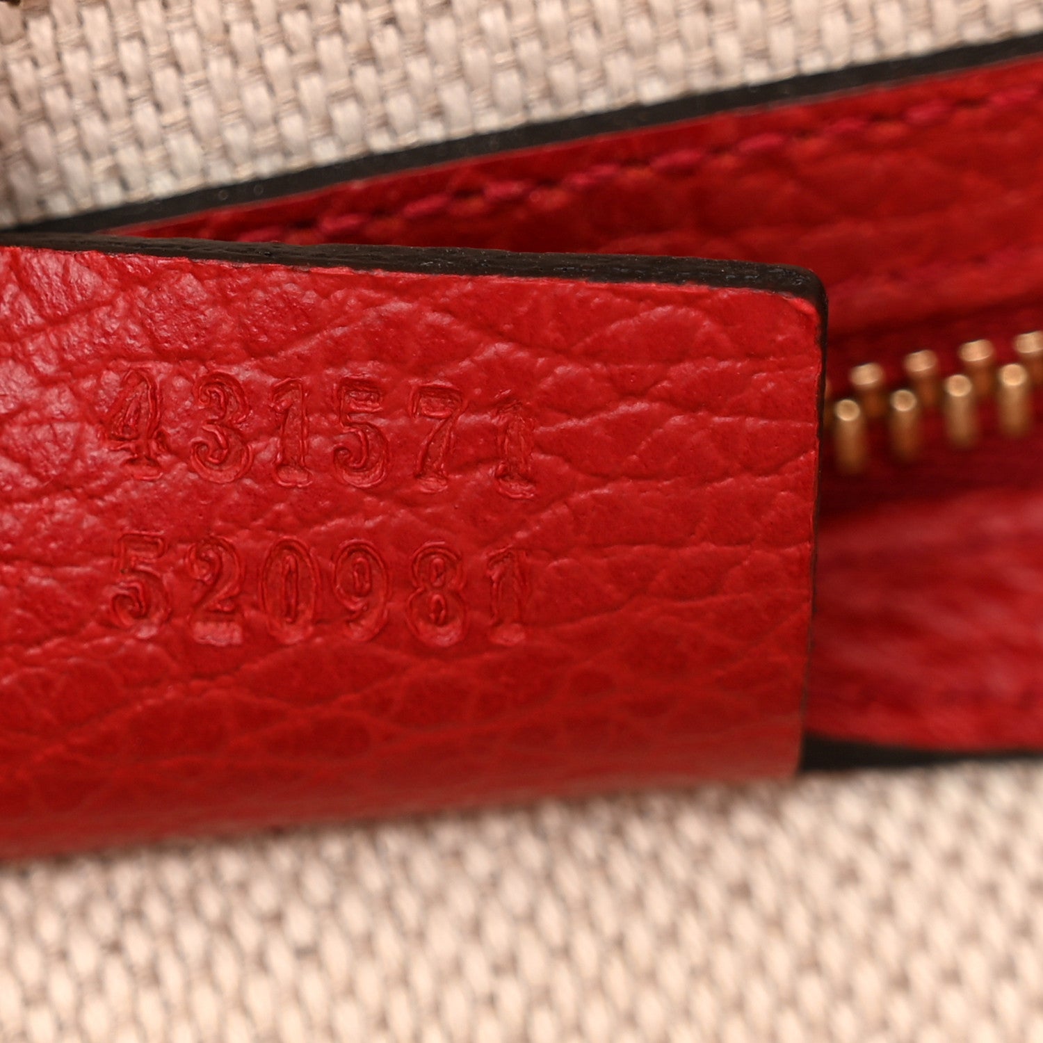Gucci Dollar Calfskin Medium Soho Top Handle Satchel New Rosette Hibiscus Red 8 of 11