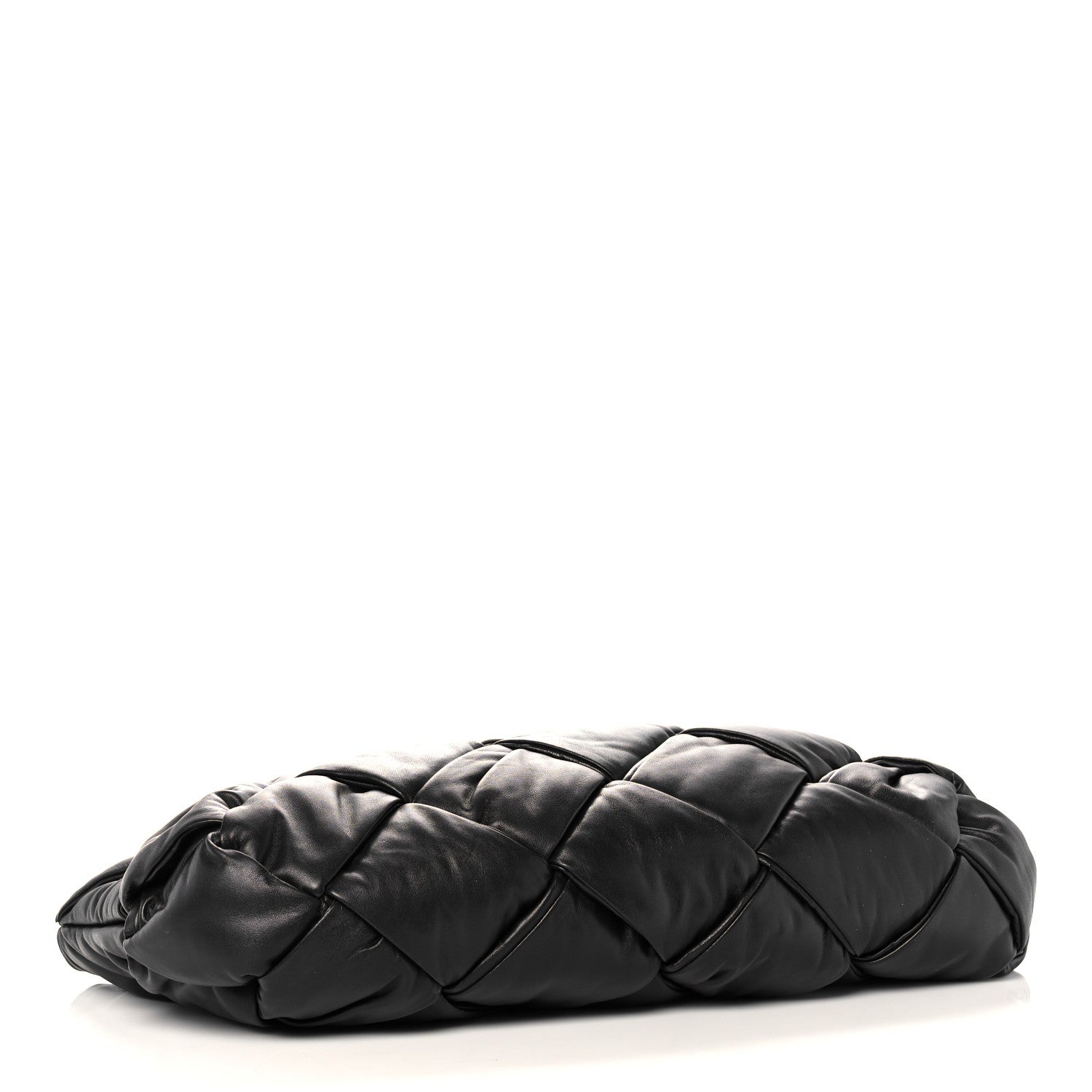 Bottega Veneta Nappa Intrecciato Maxi Padded Lock Large Shoulder Bag Black 4 of 8