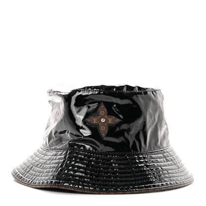 Louis Vuitton Patent Monogram Bob Bucket Hat M Black 1 of 7