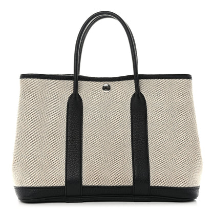 Hermes Toile Negonda Garden Party 30 TPM Black Ecru 1 of 12
