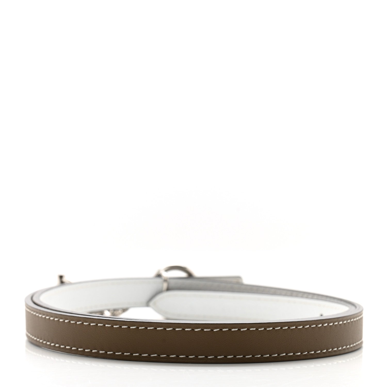 Hermes Epsom Swift Carrousel 13mm Belt 70 28 White Etoupe 2 of 6