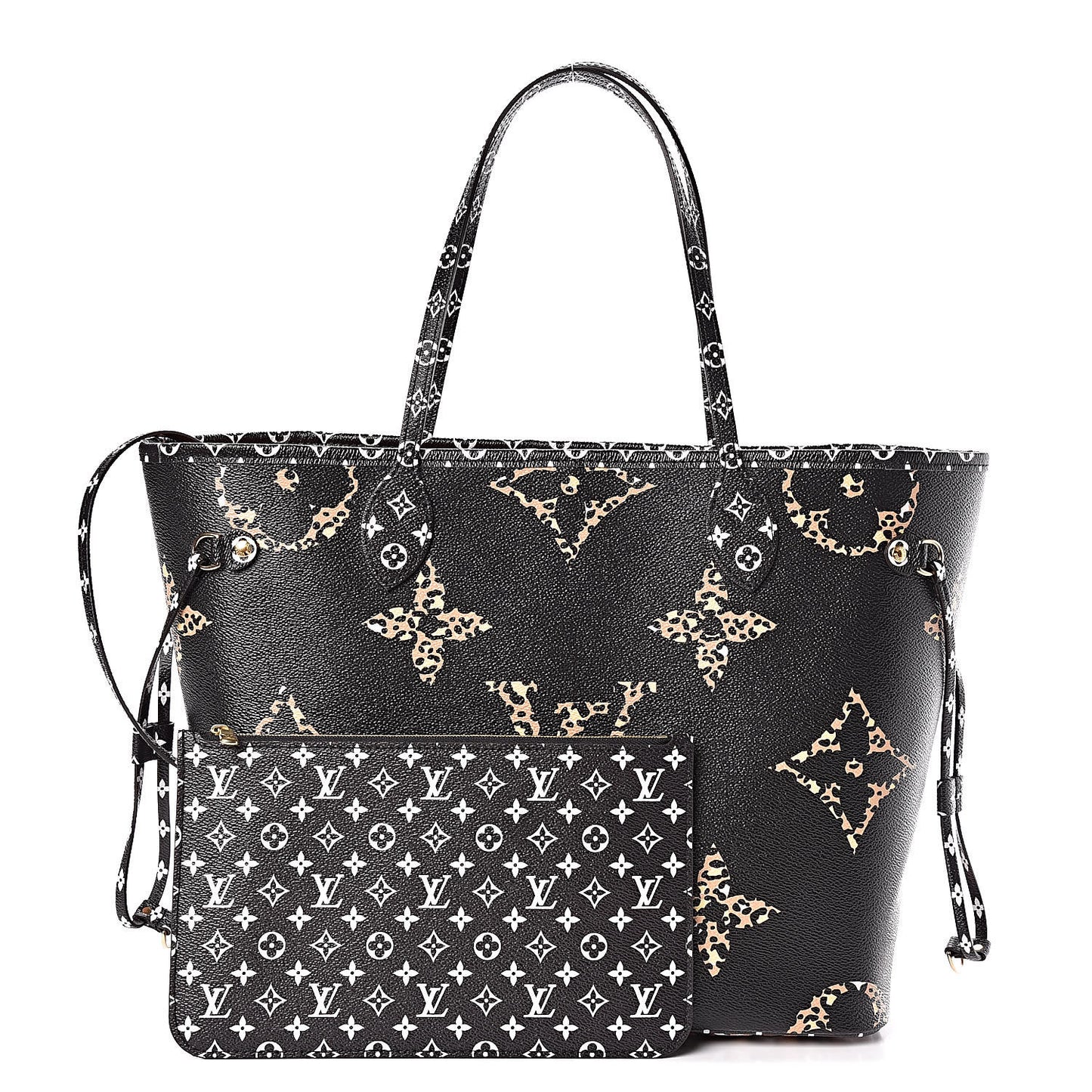 Monogram Giant Jungle Neverfull MM Black