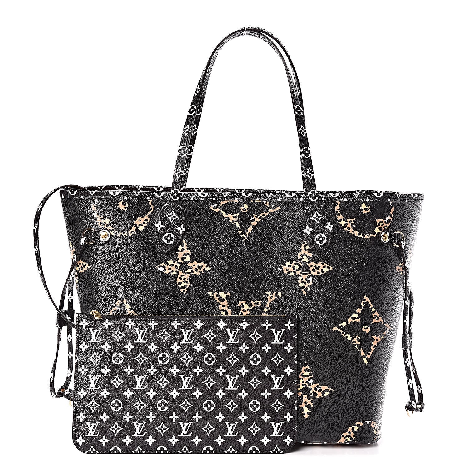 Louis Vuitton Monogram Giant Jungle Neverfull MM Black 1 of 12
