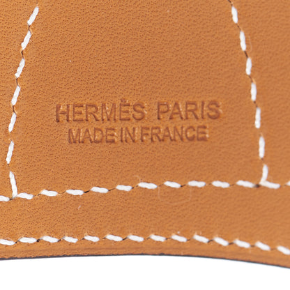 Hermes Swift Paddock Cap Bag Charm Jaune D'Or Bleu Agate 4 of 4
