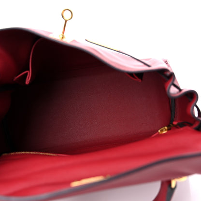 Hermes Swift Kelly Retourne 25 Rouge Grenat 5 of 11