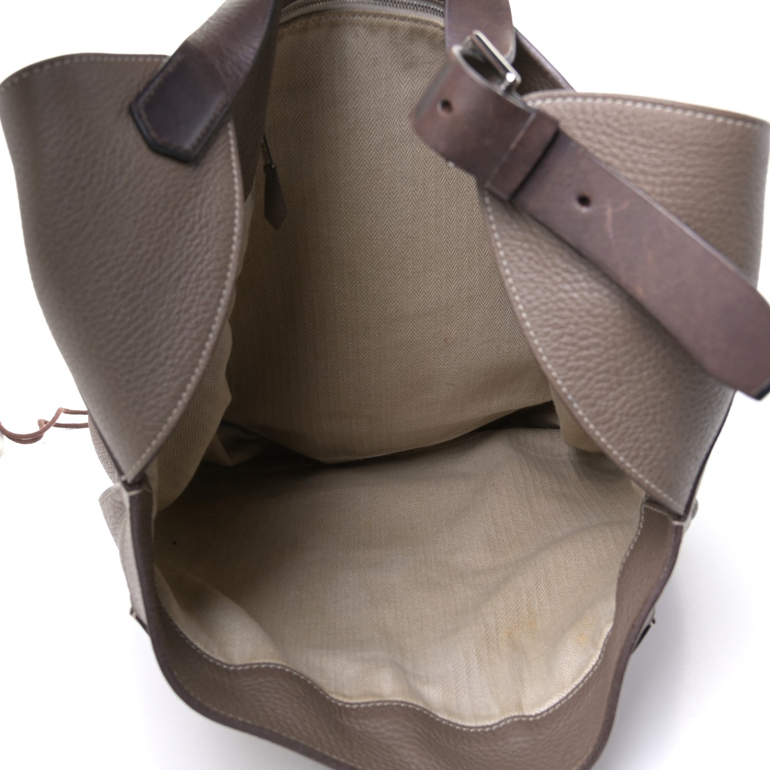 Hermes Taurillon Clemence Marwari GM Etoupe 4 of 4