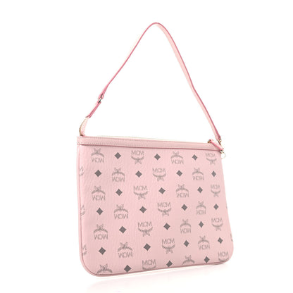 MCM Visetos Liz Shopper Tote Pouch Light Pink 3 of 7