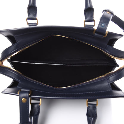Saint Laurent Smooth Calfskin Small East Side Tote Midnight Blue 6 of 14