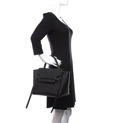 Celine Grained Calfskin Small Belt Bag Black 3 of 12
