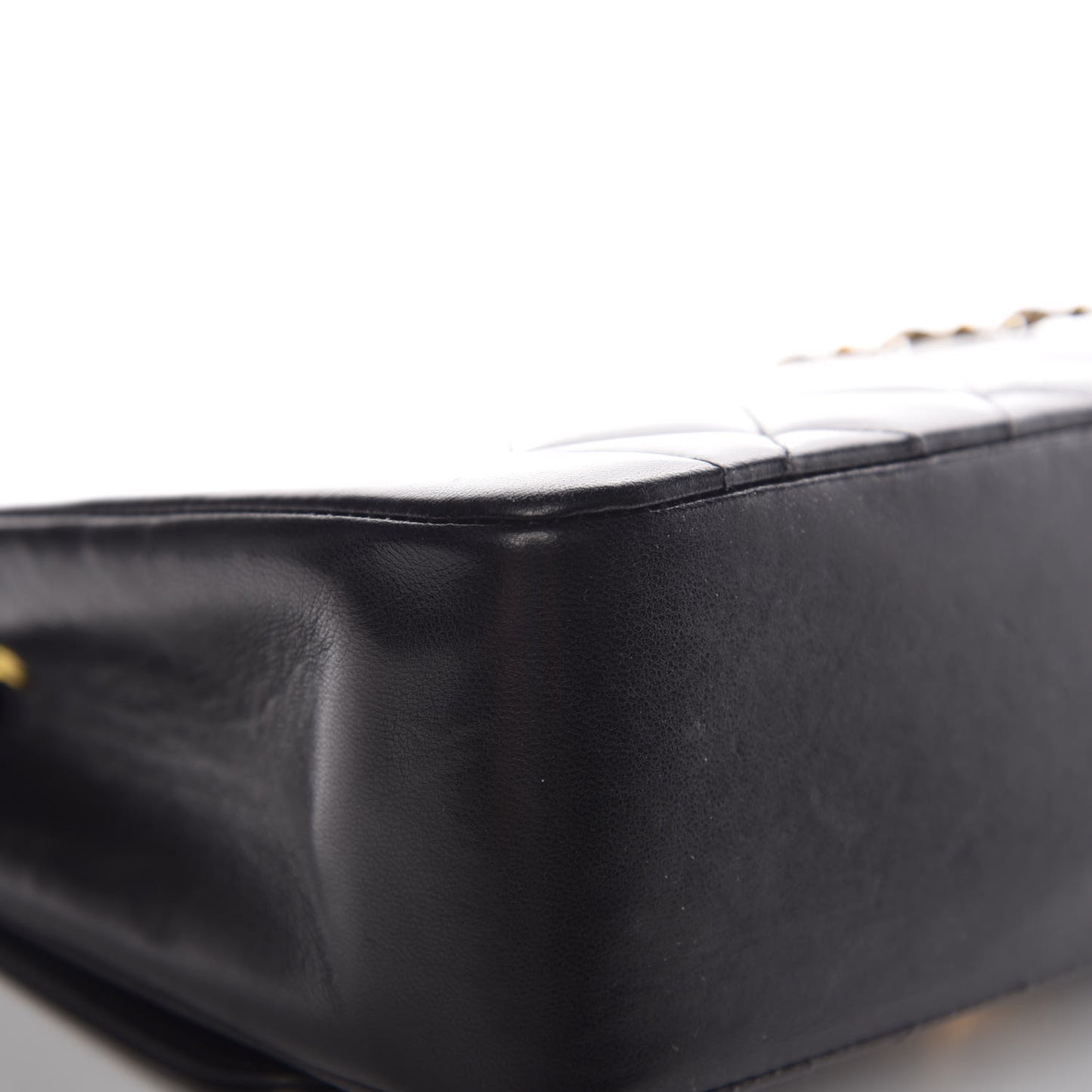 Lambskin Quilted Small Single Flap Black