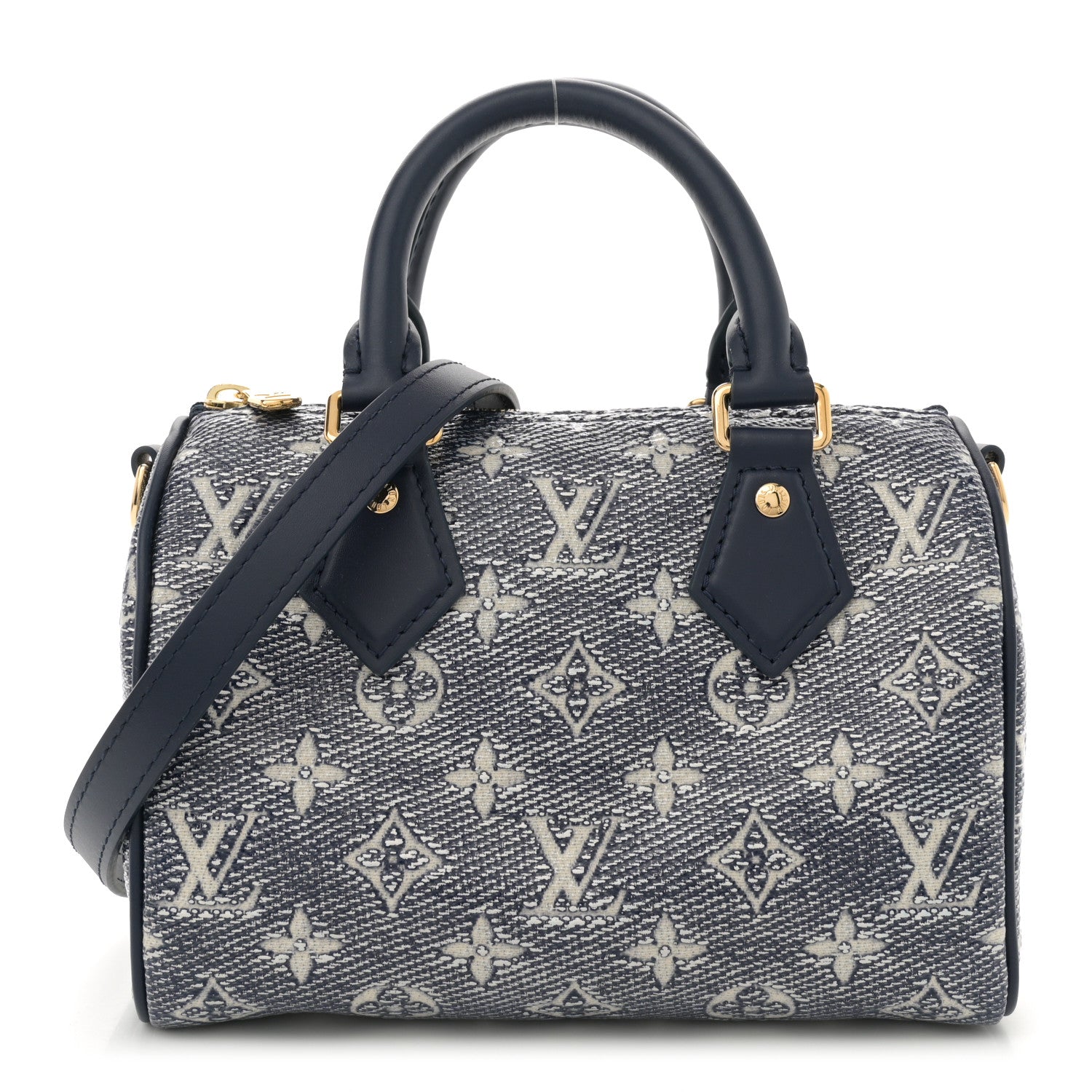 Louis Vuitton Monoglam Speedy Bandouliere 20 Blue 1 of 9