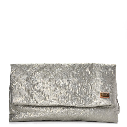 Louis Vuitton Jacquard Quilted Monogram Limelight Clutch GM Perle 1 of 7