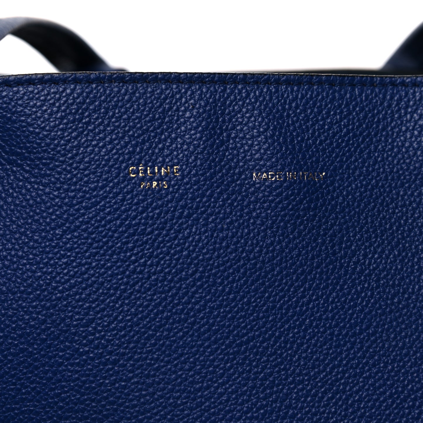 Soft Grained Calfskin Small Belt Cabas Phantom Dark Blue