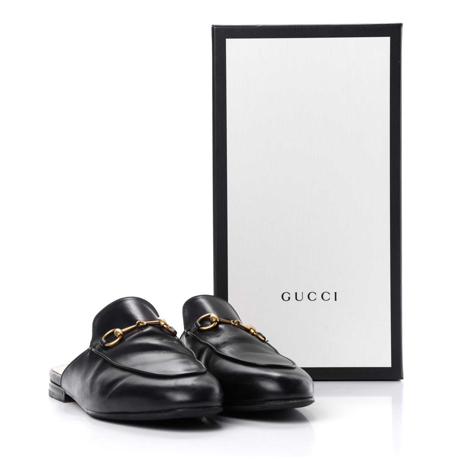 Gucci Calfskin Womens Princetown Slippers 39 Black 11 of 11
