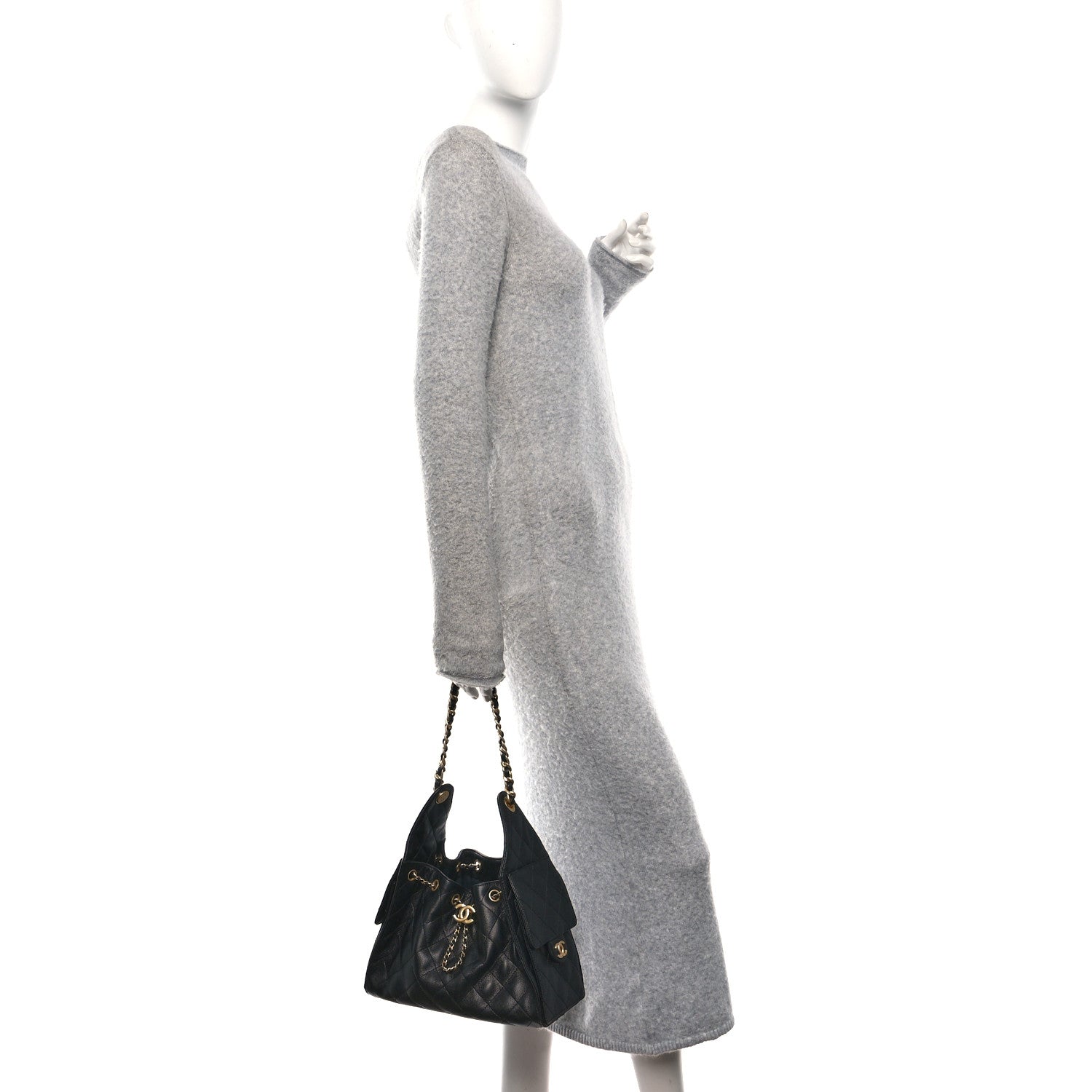 Chanel Caviar Quilted Small Chanel 25 Handbag Black 2 of 9