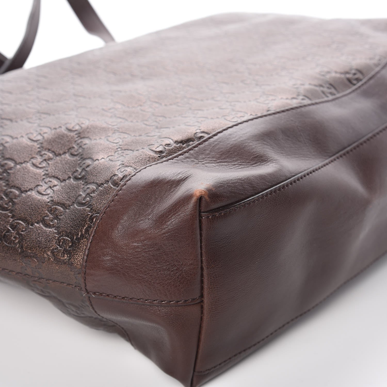 Gucci Guccissima Large Tote Bronze 9 of 18