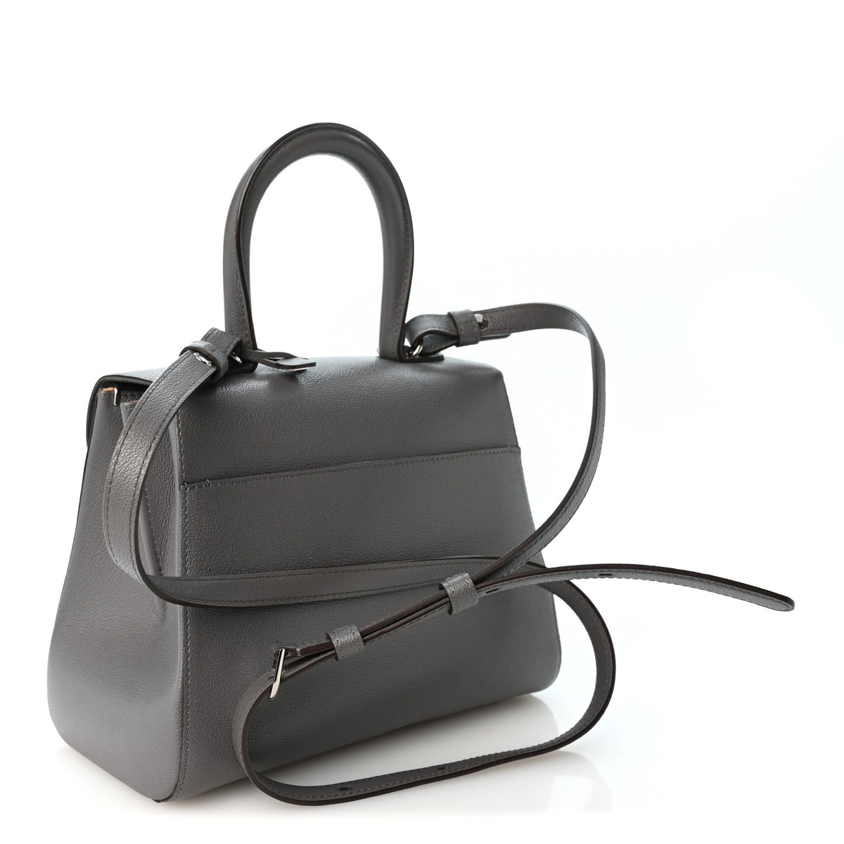 Rodeo Calfskin PM Brillant Satchel Stone