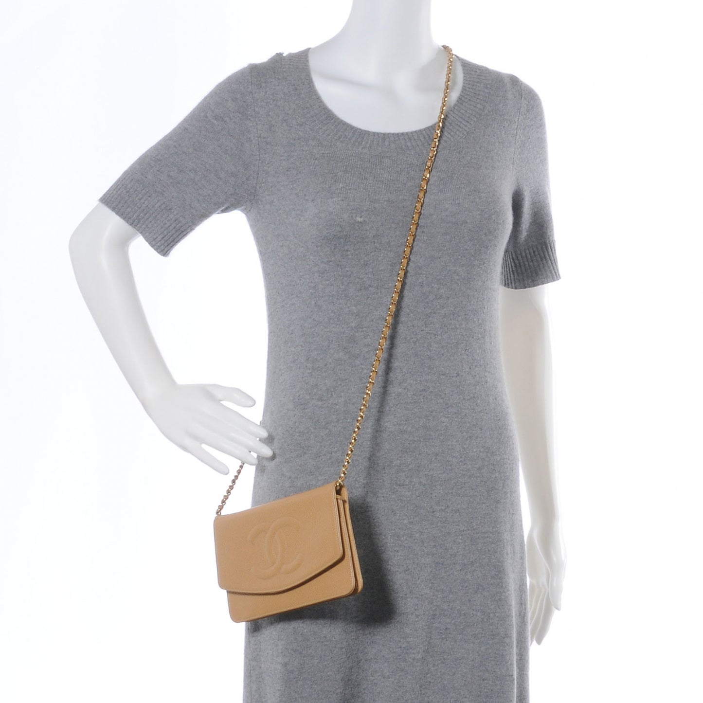 Caviar Wallet on Chain WOC Beige