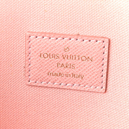 Louis Vuitton Damier Azur Pochette Felicie Chain Wallet Rose Ballerine 7 of 10