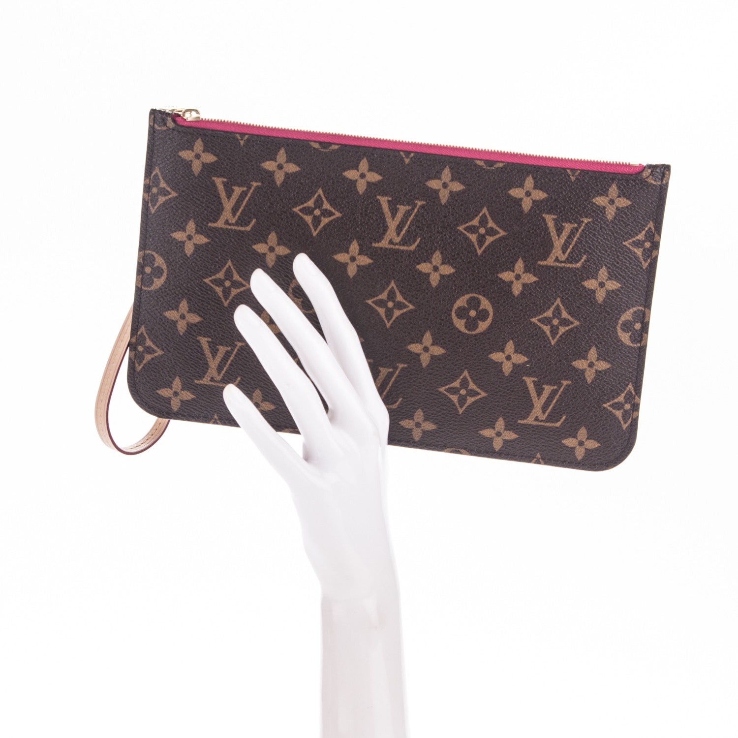Louis Vuitton Monogram Neverfull MM GM Pochette Pivoine 2 of 7