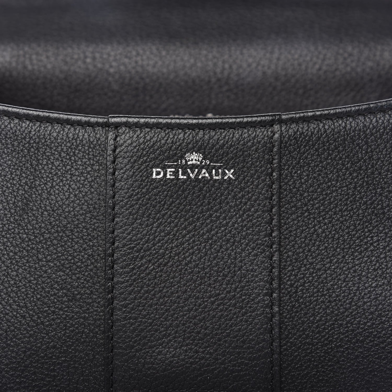 Delvaux Calfskin Mini Brillant Satchel Black 9 of 9