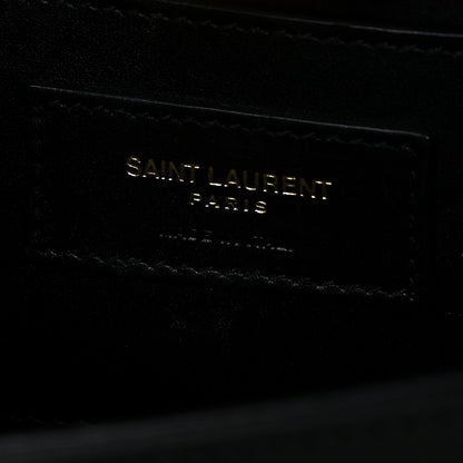 Saint Laurent Smooth Calfskin Medium Classic Monogram Kate Tassel Satchel Black 9 of 12