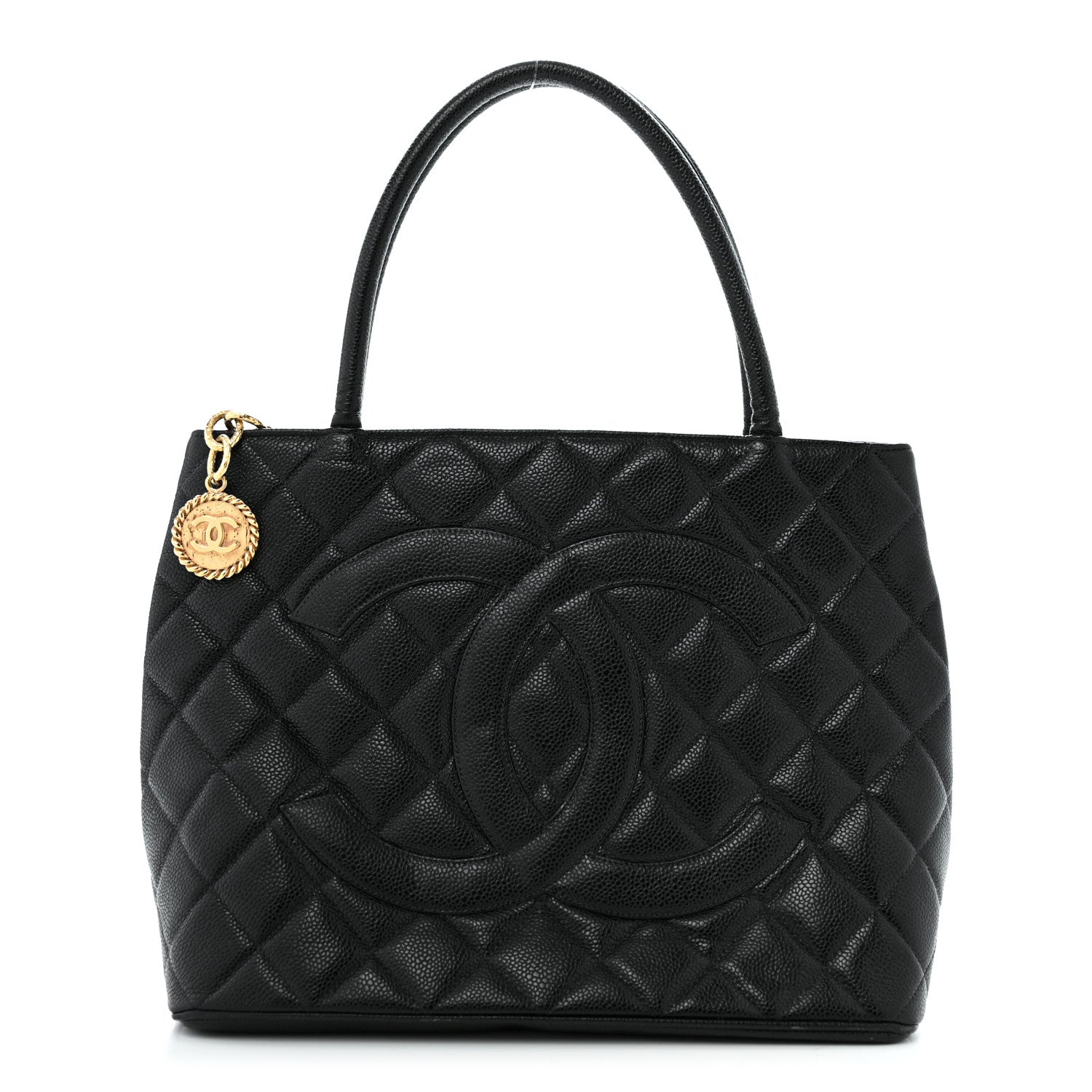 Chanel Caviar Quilted Medallion Tote Black 1 of 12