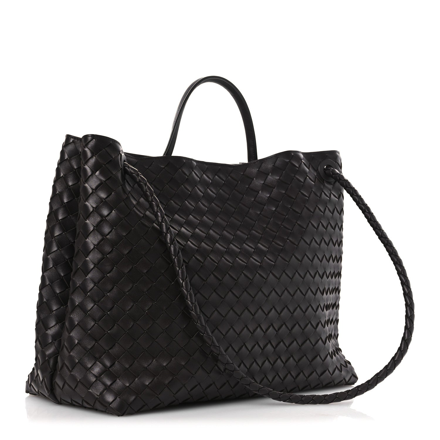 Bottega Veneta Nappa Intrecciato Large Andiamo Shoulder Bag Fondant 2 of 9