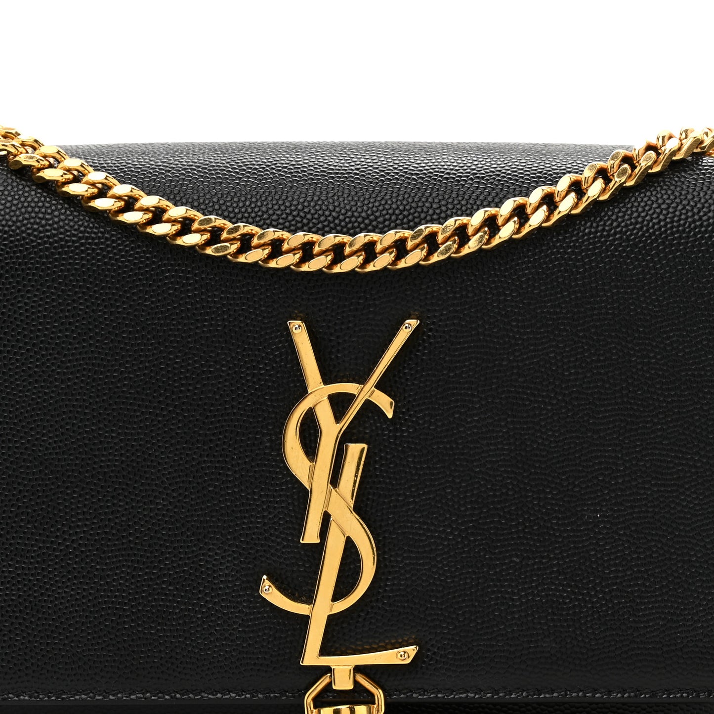 Grain De Poudre Small Classic Monogram Kate Tassel Satchel Black